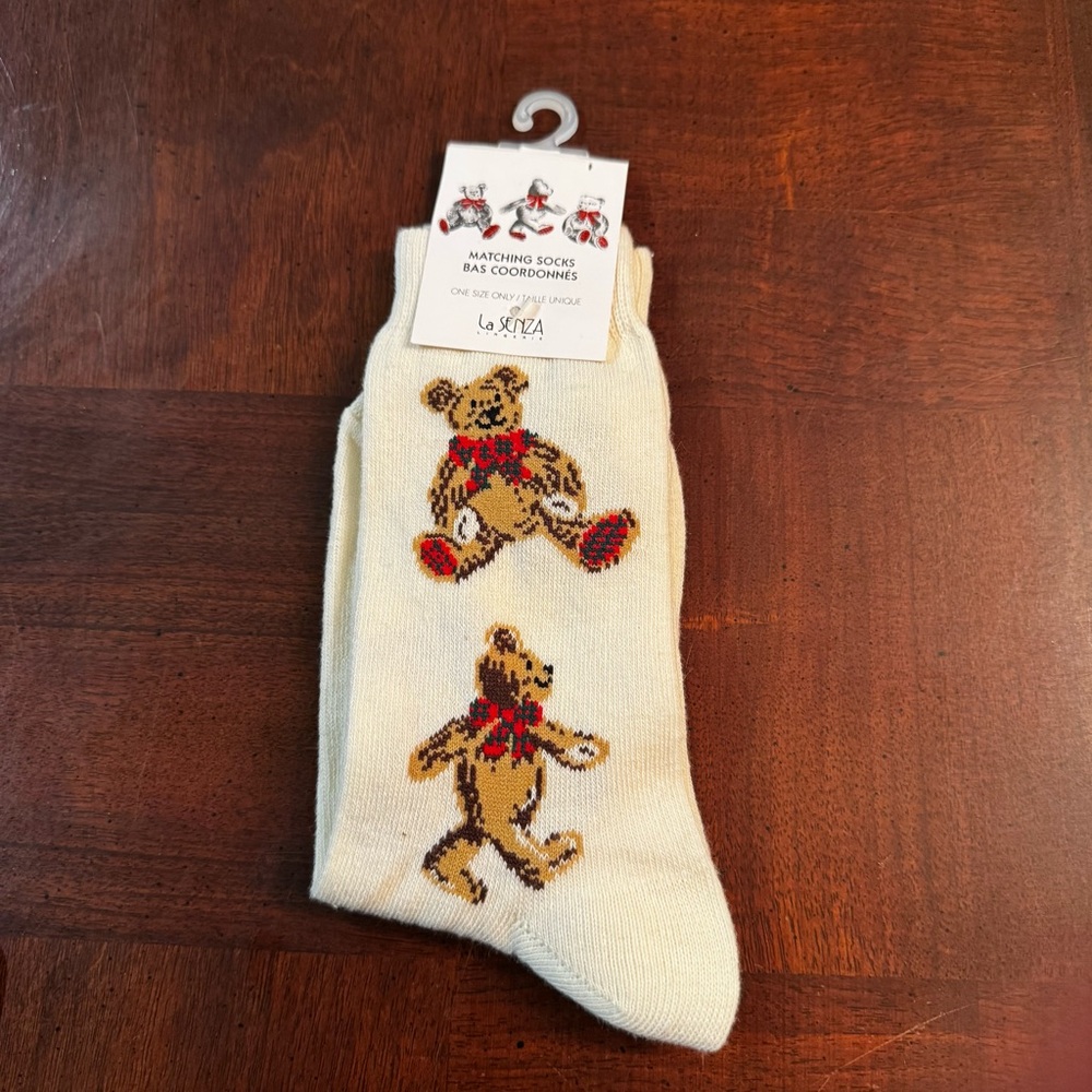 Teddy Bear Socks by La Senza